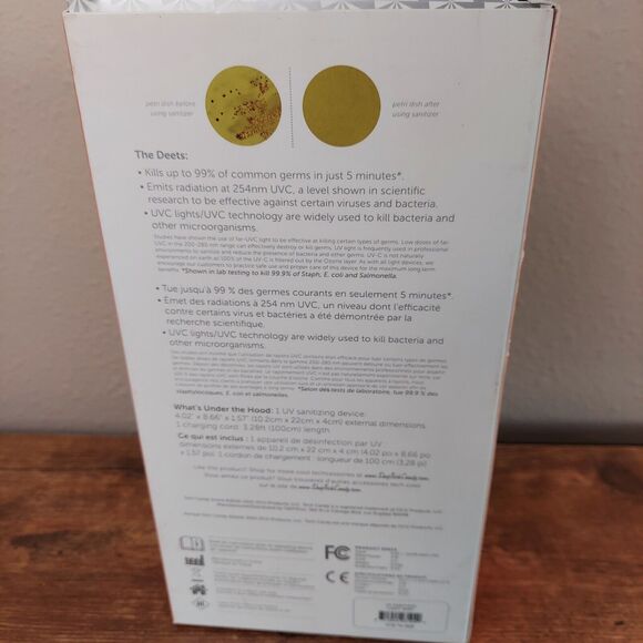 UV Phone Sanitizer Phone UVC Light Kills 99% Of Germs In 5 Min Sanitizing Device - Picture 2 of 5